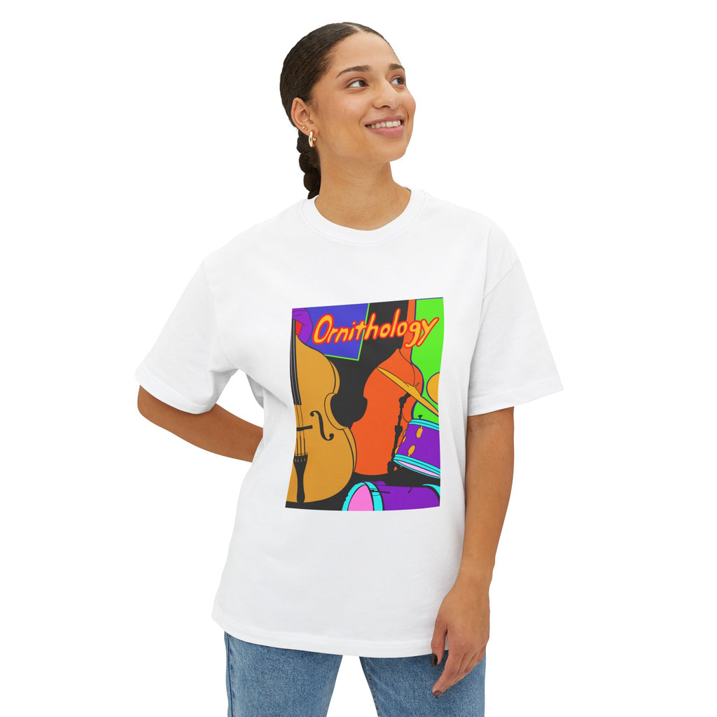 Ornithology Jazz Instruments T-Shirt | Bass, Trumpet, Drums Tee